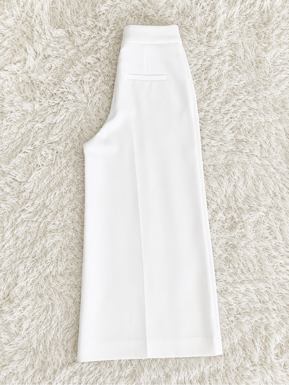 ZARA White Wide Leg Culotte Pants XL NWT - Picture 3 of 3